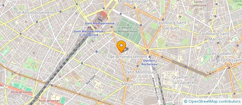 localisation de l'entreprise CFP REGIE  PARIS