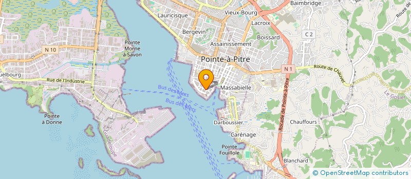 localisation de l'entreprise CFPE CENT FORMA PERFEC ENTREP à POINTE A PITRE