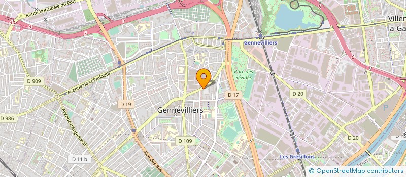 localisation de l'entreprise CFPI AGRO à GENNEVILLIERS