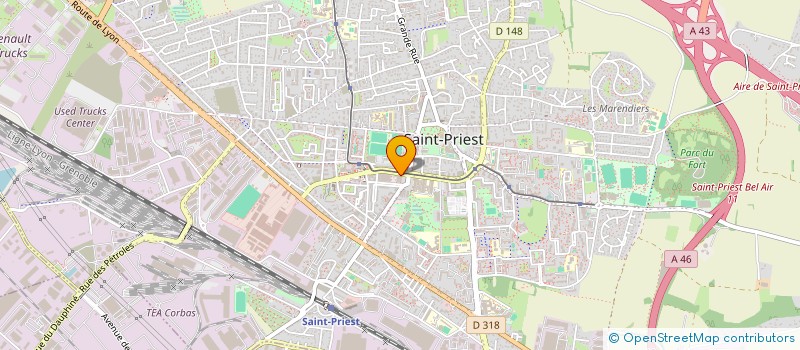 localisation de l'entreprise CFPL IMMO  SAINT-PRIEST