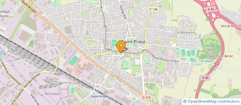 localisation de l'entreprise CFPL OPTIQUE à SAINT-PRIEST