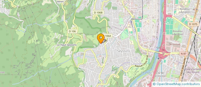 localisation de l'entreprise CFPM  SEYSSINS