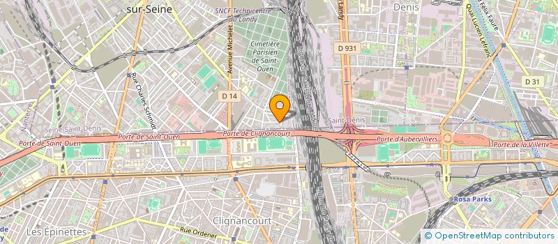 localisation de l'entreprise CFPT FORMATION à SAINT-OUEN-SUR-SEINE