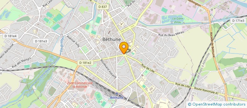 localisation de l'entreprise CFR à BETHUNE
