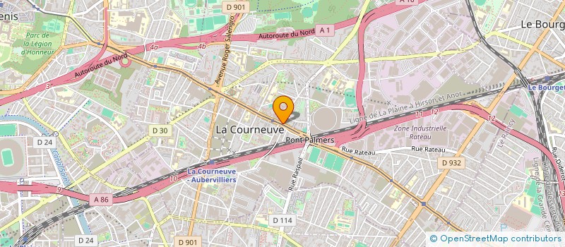 localisation de l'entreprise CFR EUROPEEN FRANCE à LA COURNEUVE