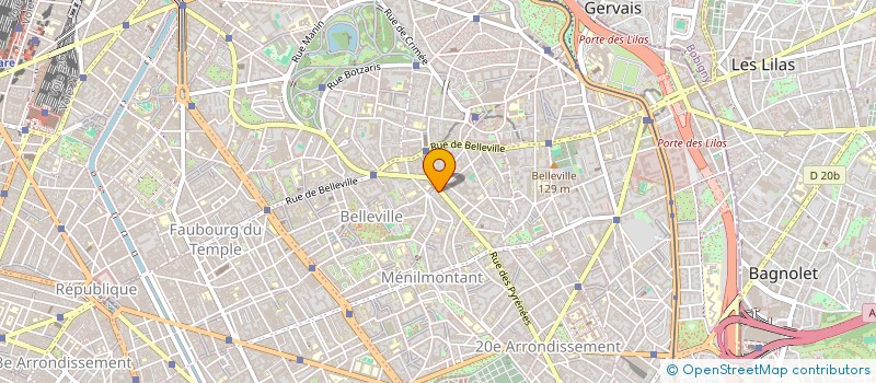 localisation de l'entreprise CFR HR PYRENEES  PARIS