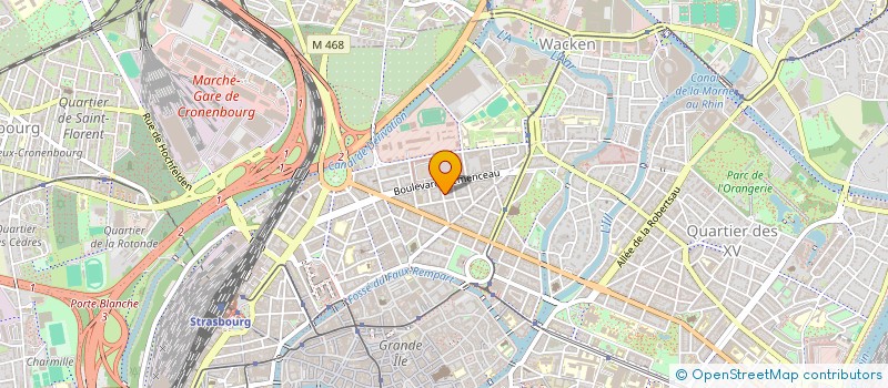 localisation de l'entreprise CFRC à STRASBOURG