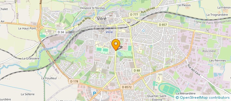 localisation de l'entreprise CFRM  VITRE