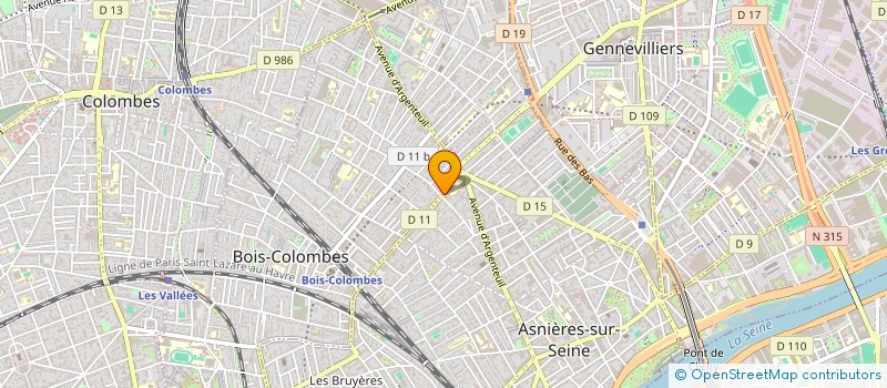 localisation de l'entreprise CFS CUISINE  ASNIERES-SUR-SEINE