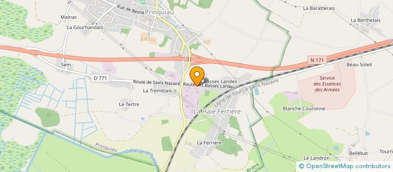 localisation de l'entreprise CFT à PRINQUIAU