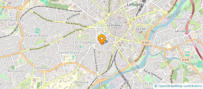 localisation de l'entreprise CFT à LIMOGES
