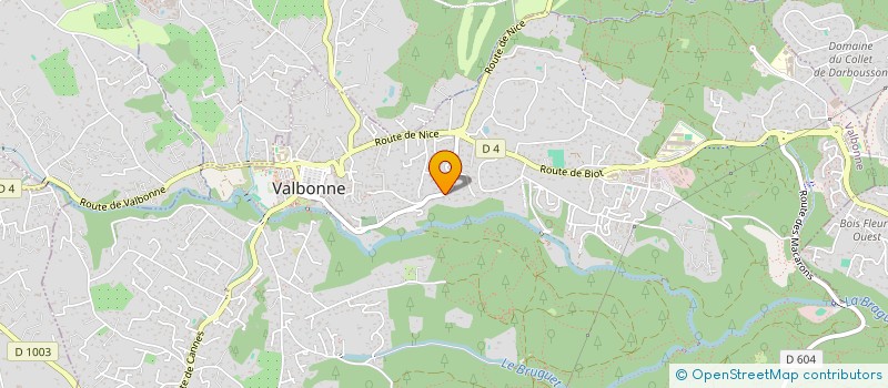 localisation de l'entreprise CFT CONCEPTS à VALBONNE