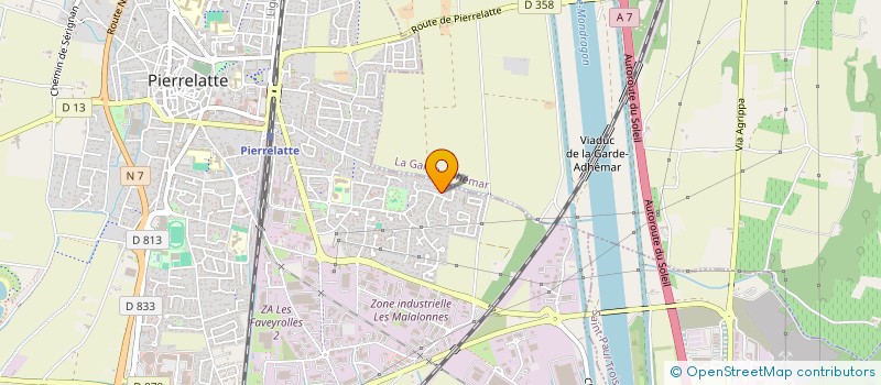 localisation de l'entreprise CFT IMMO  PIERRELATTE