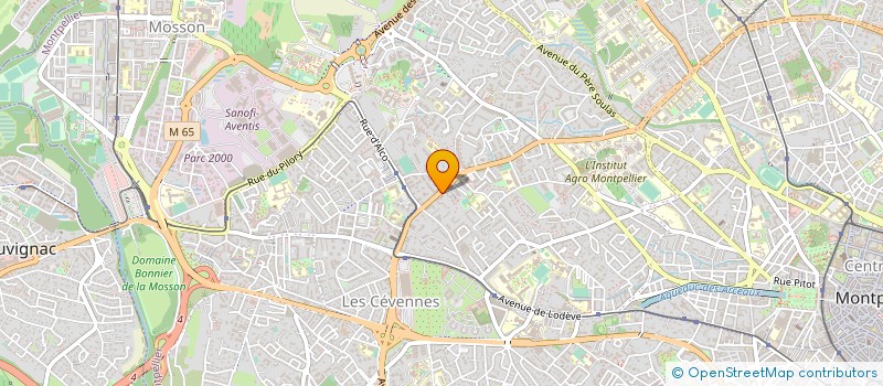 localisation de l'entreprise CFT LABORATOIRE à MONTPELLIER