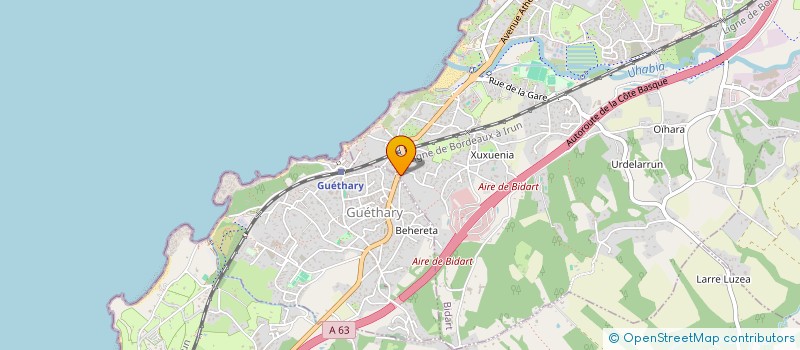 localisation de l'entreprise CFTH  GUETHARY