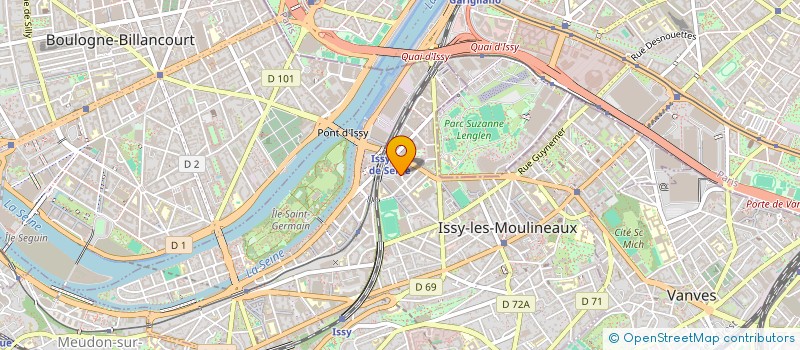 localisation de l'entreprise CFTI-COMPAGNIE FRANCAISE DE TRANSPORT INTERURBAIN à ISSY-LES-MOULINEAUX