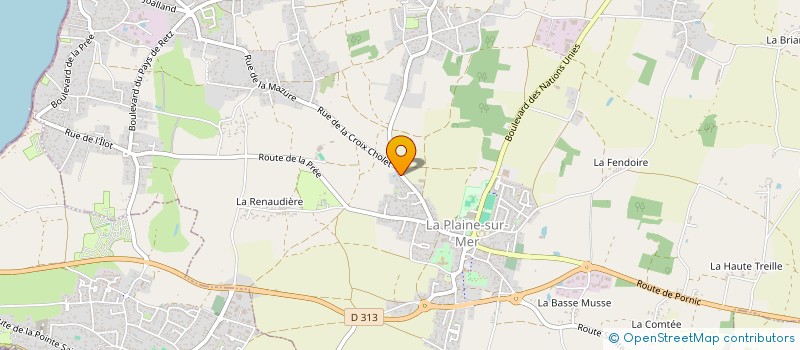 localisation de l'entreprise CFTM à LA PLAINE-SUR-MER