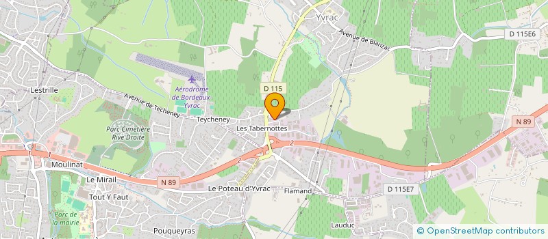 localisation de l'entreprise CFTS CENTRE DE FORMATION TECHNIQUE DE SOUDAGE  YVRAC