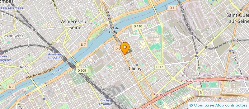 localisation de l'entreprise CFV à CLICHY