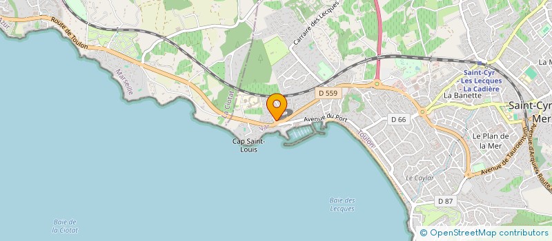 localisation de l'entreprise CFV FRANCE DISTRIBUTION à SAINT-CYR-SUR-MER