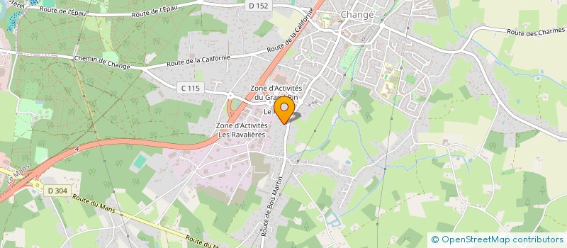 localisation de l'entreprise CFX INVEST à CHANGE