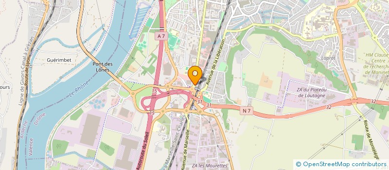 localisation de l'entreprise CFX SUD à VALENCE