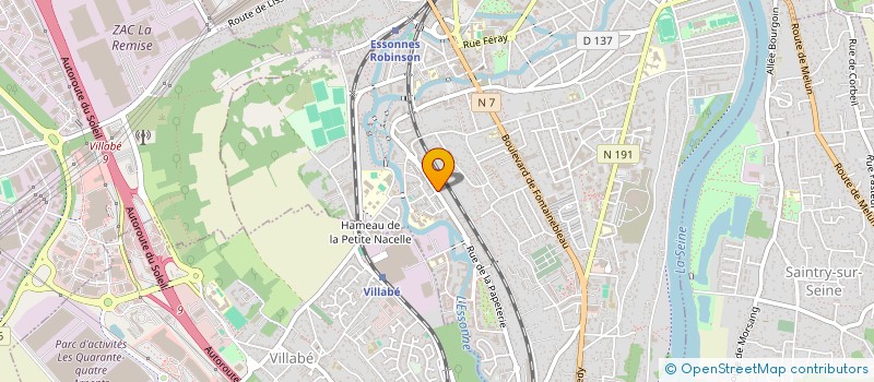 localisation de l'entreprise CG à CORBEIL-ESSONNES