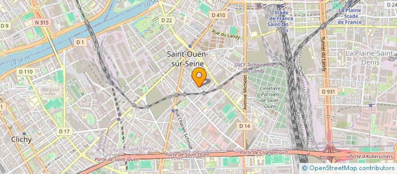 localisation de l'entreprise CG 83 à SAINT-OUEN-SUR-SEINE