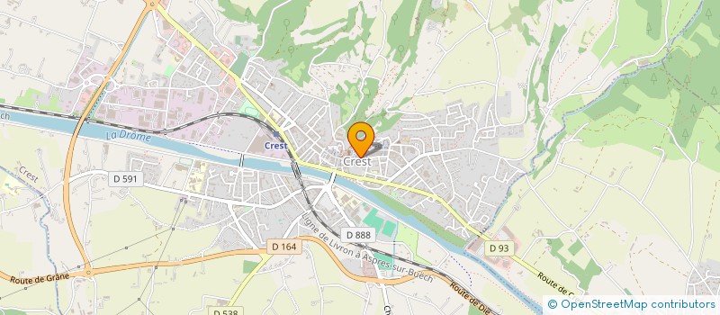 localisation de l'entreprise CG  CREST