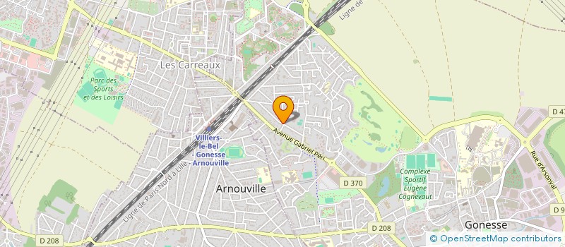localisation de l'entreprise CG  GONESSE