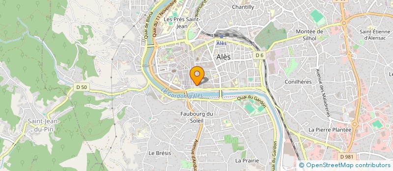 localisation de l'entreprise CG ALES à ALES