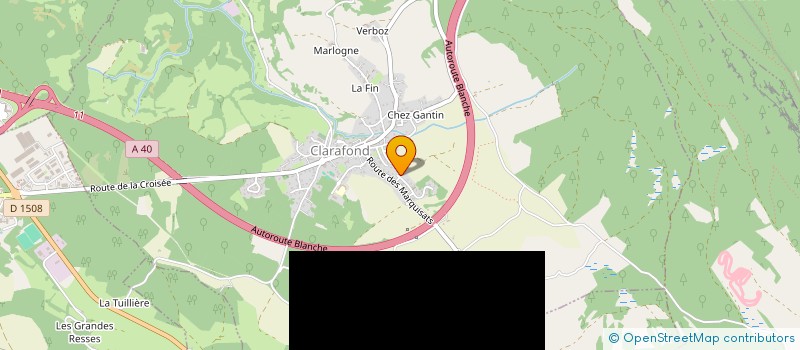 localisation de l'entreprise CG AMENAGEMENTS EXTERIEURS  CLARAFOND-ARCINE