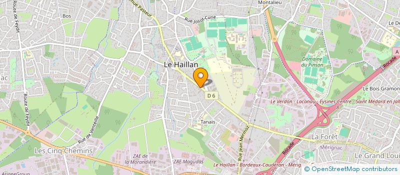 localisation de l'entreprise CG AUTO à LE HAILLAN