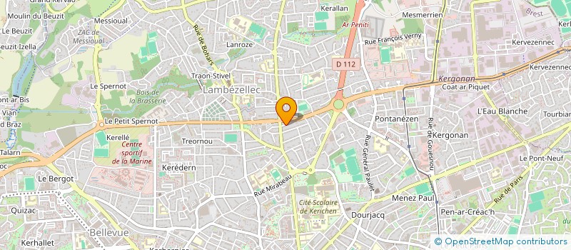 localisation de l'entreprise CG AUTO à BREST