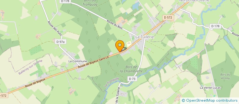 localisation de l'entreprise CG BAT  LE TRONQUAY