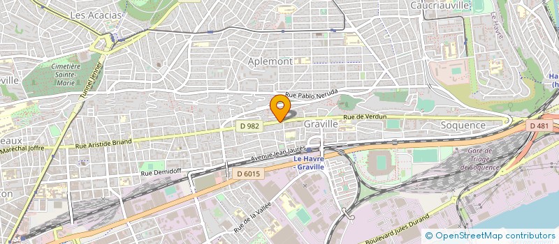 localisation de l'entreprise CG BAT BATIMENT à LE HAVRE