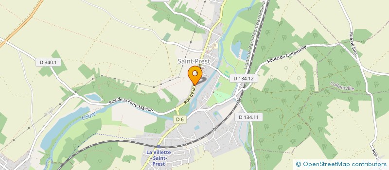 localisation de l'entreprise CG BATIM à SAINT-PREST