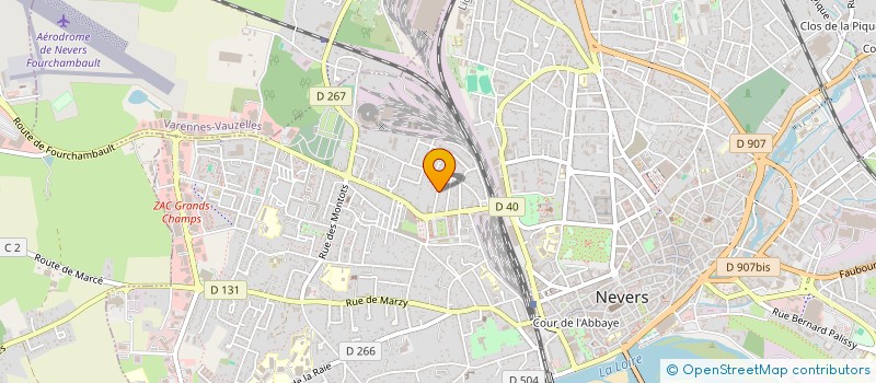 localisation de l'entreprise CG BIOBOUQUET à NEVERS