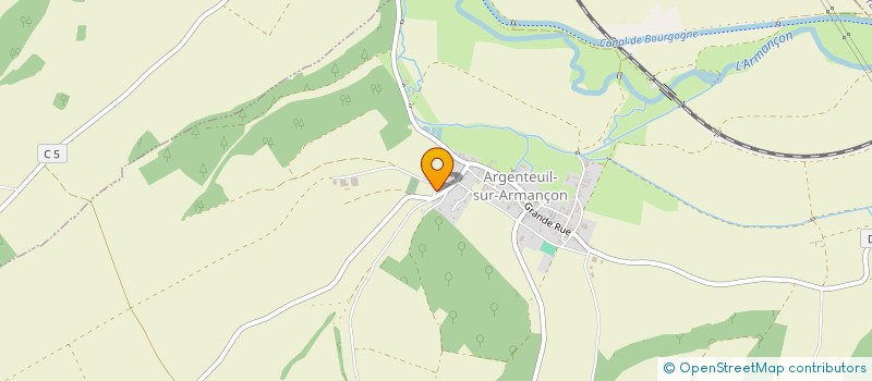 localisation de l'entreprise CG BOIS  ARGENTEUIL-SUR-ARMANCON