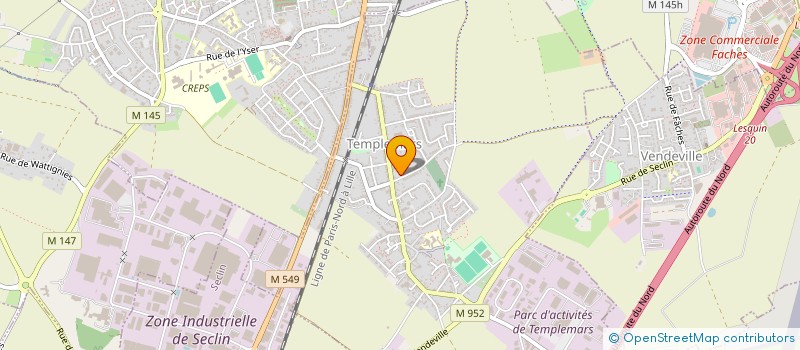 localisation de l'entreprise CG CANTELEU  TEMPLEMARS