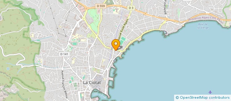 localisation de l'entreprise CG CHRISTOPHE GALLI  LA CIOTAT