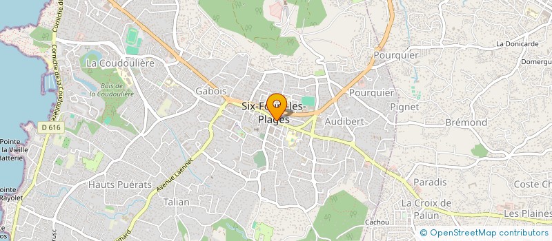 localisation de l'entreprise CG COIFFURE à SIX-FOURS-LES-PLAGES