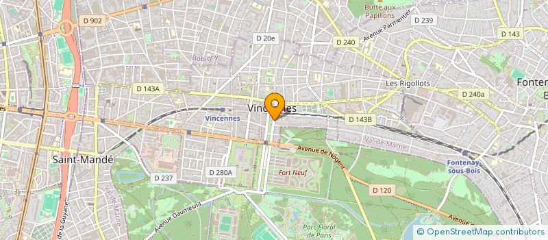 localisation de l'entreprise CG CONSEIL à VINCENNES