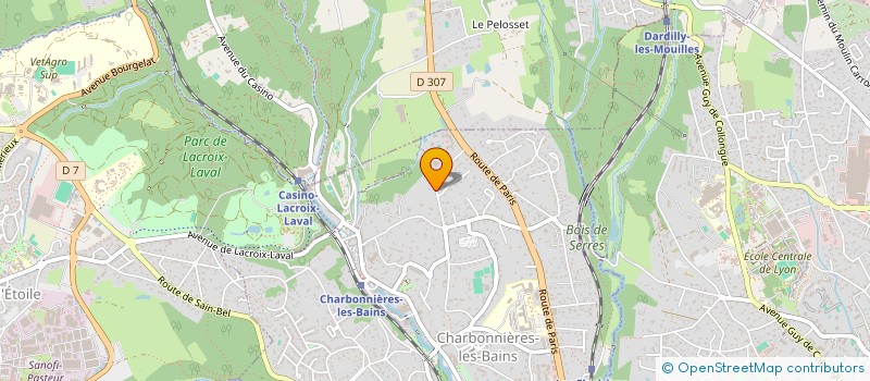 localisation de l'entreprise CG CONSEILS  CHARBONNIERES-LES-BAINS