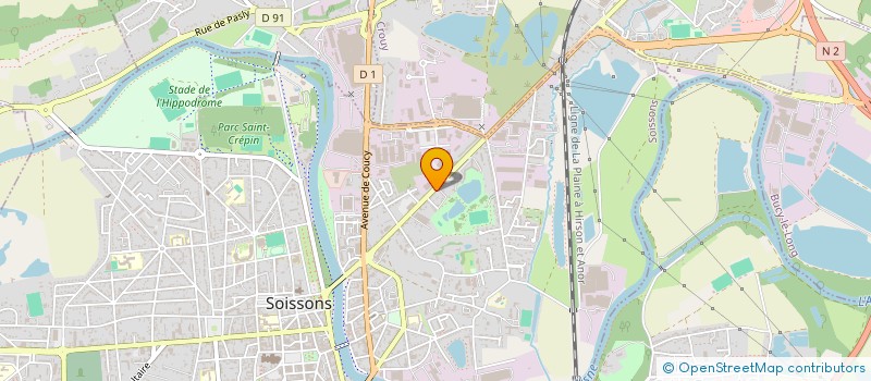 localisation de l'entreprise CG CONSULTING  SOISSONS