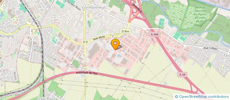 localisation de l'entreprise CG CORMONTREUIL  CORMONTREUIL