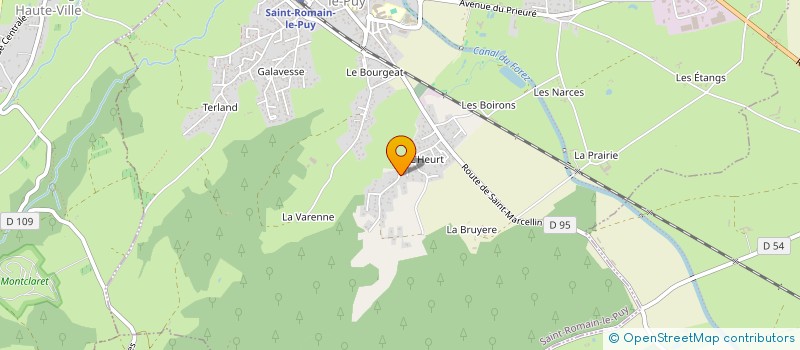 localisation de l'entreprise CG CREATION  SAINT-ROMAIN-LE-PUY