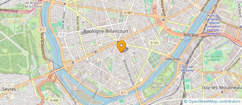 localisation de l'entreprise CG CREW à BOULOGNE-BILLANCOURT