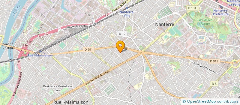 localisation de l'entreprise CG DECORATION à NANTERRE