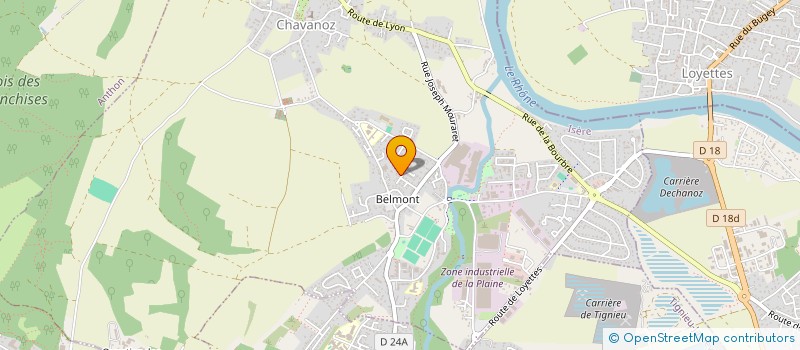 localisation de l'entreprise CG DENTAIRE  CHAVANOZ